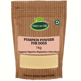 Pumpkin Powder for Dogs 1kg by Hatton Hill, Supports Prebiotic Fiber Source & Nutrition - Helps Loose Stool and Gut Inflammation