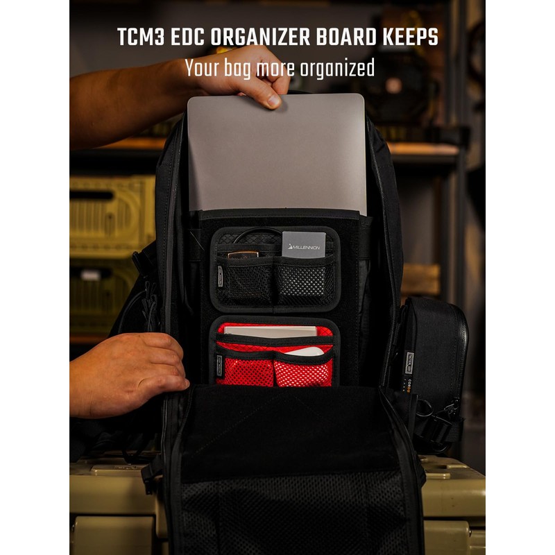 TACTICAL_GEEK TCM3 Mini EDC Organiser Board, Backpack Accessories with Open