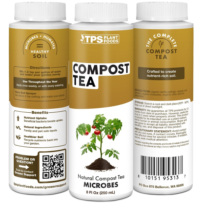 Compost Tea, Boosts Microbial Activity in Gardens for All Plants,