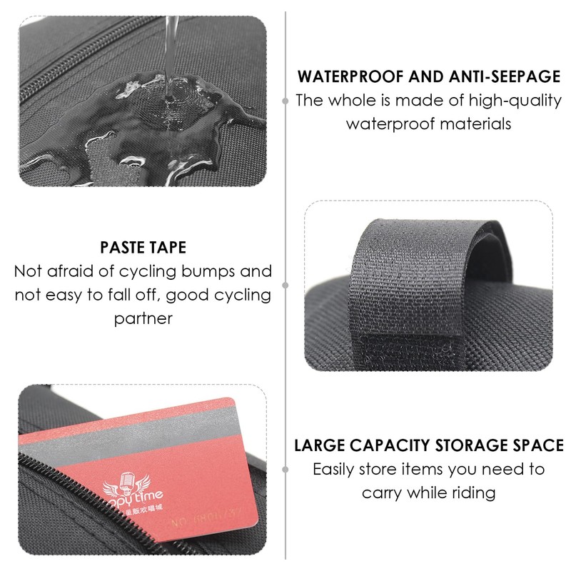 UOPJDD 2 Pieces Triangular Storage Bag, Bicycle Frame Bag, Bicycle