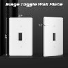 Decorator Wall Plate Toggle Light Switch Plate Outlet Cover,Unbreakable Polycarbonate