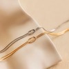 CINSKYING 14K Gold Plated Knot Bracelets for Women Men, Non