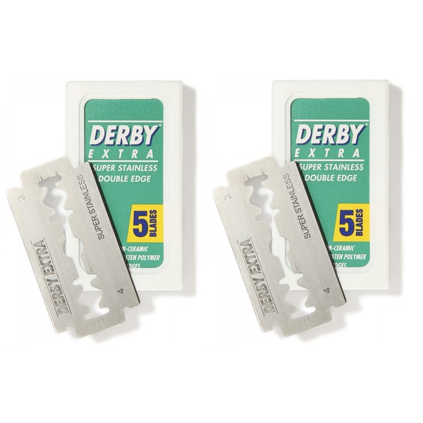 Derby Extra Double Edge Razor Blades, 5 Count (2 Pack)