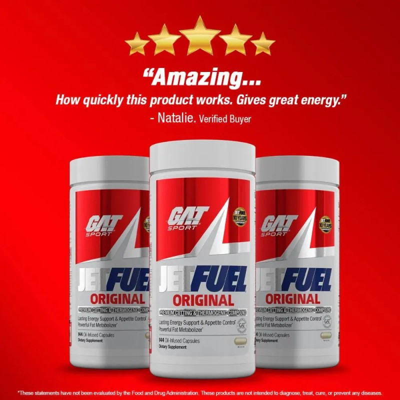 Jetfuel Original 144 Caps Gat Sport Termogenico Es Sin Sabor