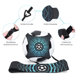 GIEMIT Football Trainer Football Training Children's Football Cord Kick Trainer Adjustable 1 Piece 150 cm Universal for Football Size 3 4 5