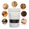 Rightpak Window Stand Up Pouches 100 Pieces 13cm x 21cm,