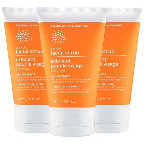 Apricot Gentle Facial Scrub 4 oz. (Pack of 3)