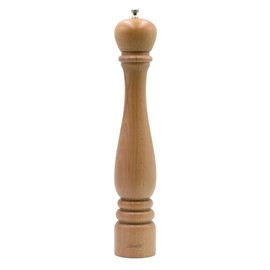 Bisetti Roma Natural Beechwood Pepper Mill With Adjustable Grinder, 42 cm / 16.5 Inches