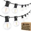 25FT Outdoor G40 LED Globe String Lights Dimmable Waterproof Shatterproof