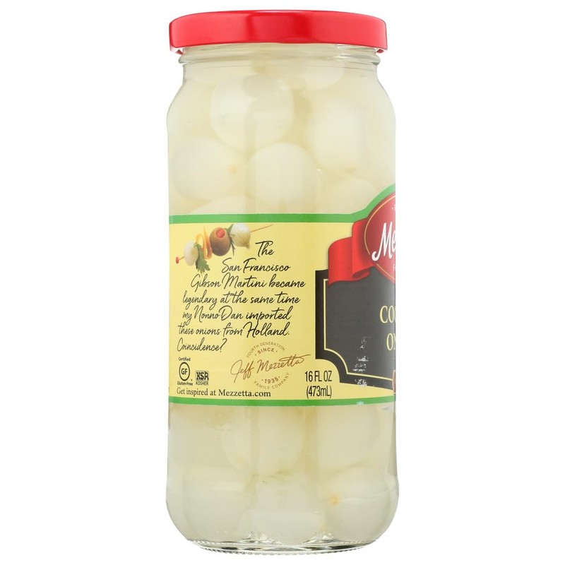 Mezzetta Imported Cocktail Onions 16 Ounce (Pack of 2)