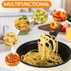 Premium Spaghetti Spoon Pasta Fork, Silicone Pasta Spoon with Teeth