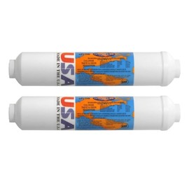 IPW Industries Inc-Omnipure -(SCL10-C)- 10" x 2" GAC & Phosphate Scale Inhibitor Inline Filter 3/8" NPT 2 Pack