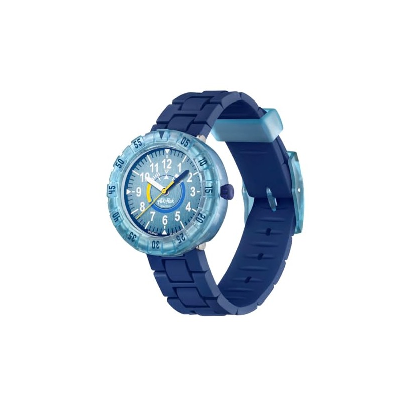 Flick Flak FCSP133 Kids' Watch, Bluebrick