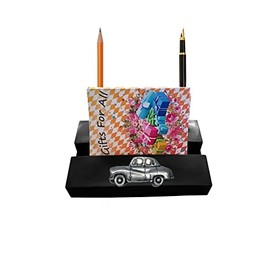 A30 4 Door Saloon ref6 car BLACK desk office tidy stores business cards pens pencil holder paper weight