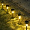 GIGALUMI 16 Pack Solar Outdoor Lights Warm White Waterproof Landscape
