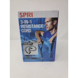 SPRI 3-IN-1 Resistance Tubes Medium Heavy Ultra Heavy Workout Sport Bands