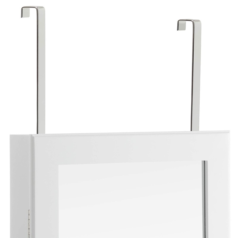 SONGMICS JJC901E01 Set of 2 Silver Steel Door Hooks for