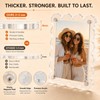 6 Pack Scalloped Acrylic Magnetic Photo Frames, 2.56 x 3.74