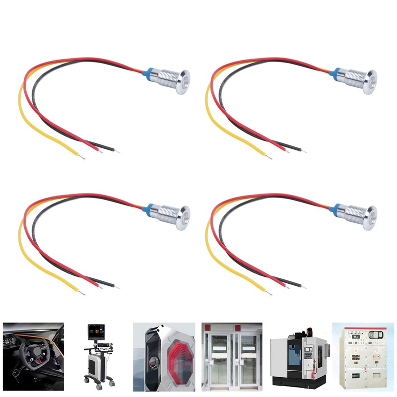 4 Set LED Indicator Light Common Cathode Lamp Industrial Control
