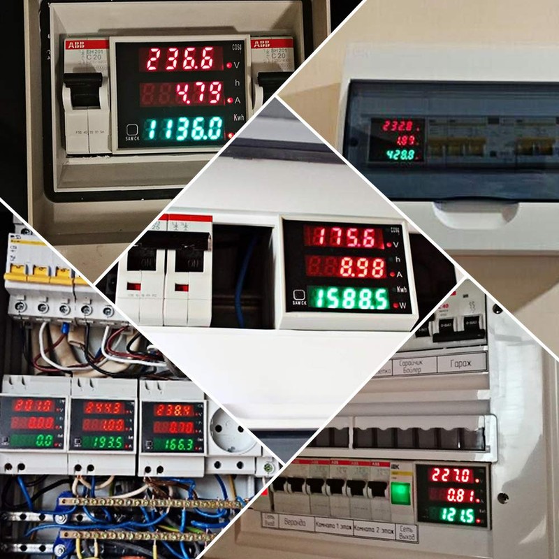 Ketotek AC 80-300V 100A AC Meter Calibrated KWh Meter Power