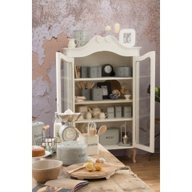 KitchenCraft Living Nostalgia Sugar Storage Canister, 11 x 17 cm, French Grey