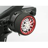 RC模型用 ステアリングホイール シルバー/レッド