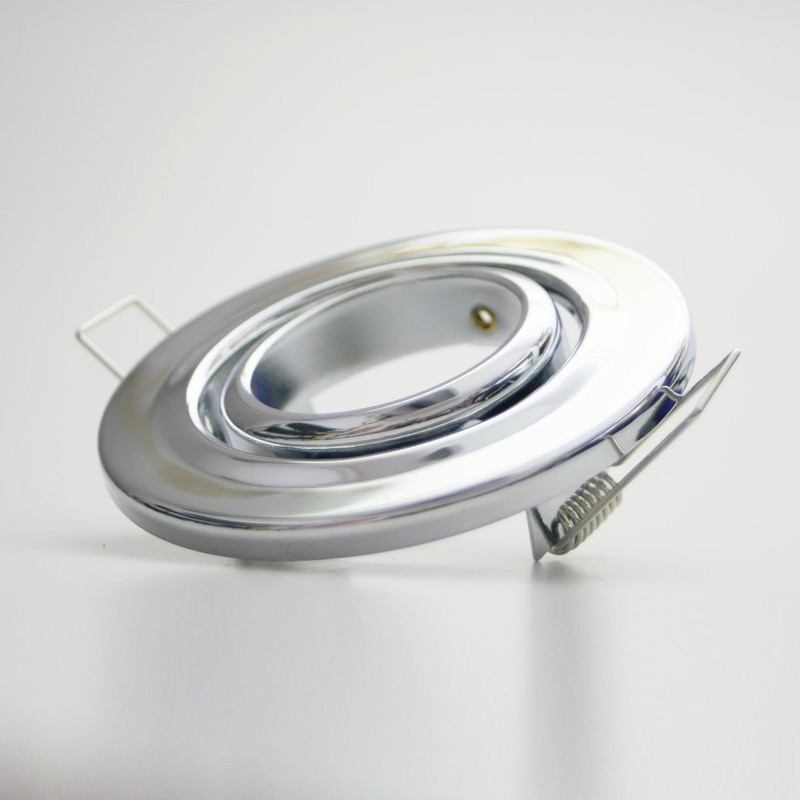 Flush Mounting Frame Chrome Swivel MR16 GX 5.3