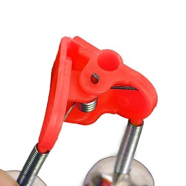 Up to 100PCS Best Bite Clip Fishing Alarm Bells Plastic Ring Double Rod Hot Red
