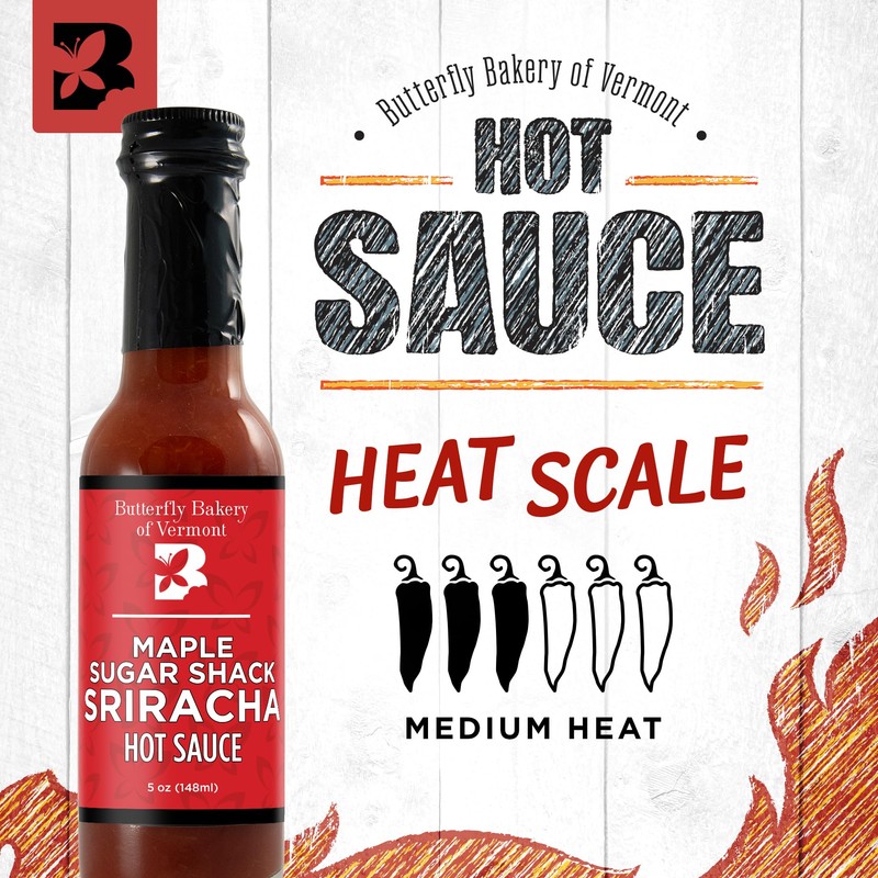 Butterfly Bakery of Vermont - Maple Sugar Shack Sriracha Hot