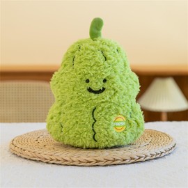 champracer Fruit Vegetable Plush Toys, Cute Fruit Vegetable Cuddly Toy, for Playing and Cuddling, Soft Cuddly Toy for Girls, Boys, Babies (20 cm, Bitter Melon)