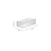 Desk Drawer Organizers Set – Clear Plastic Storage Bins for