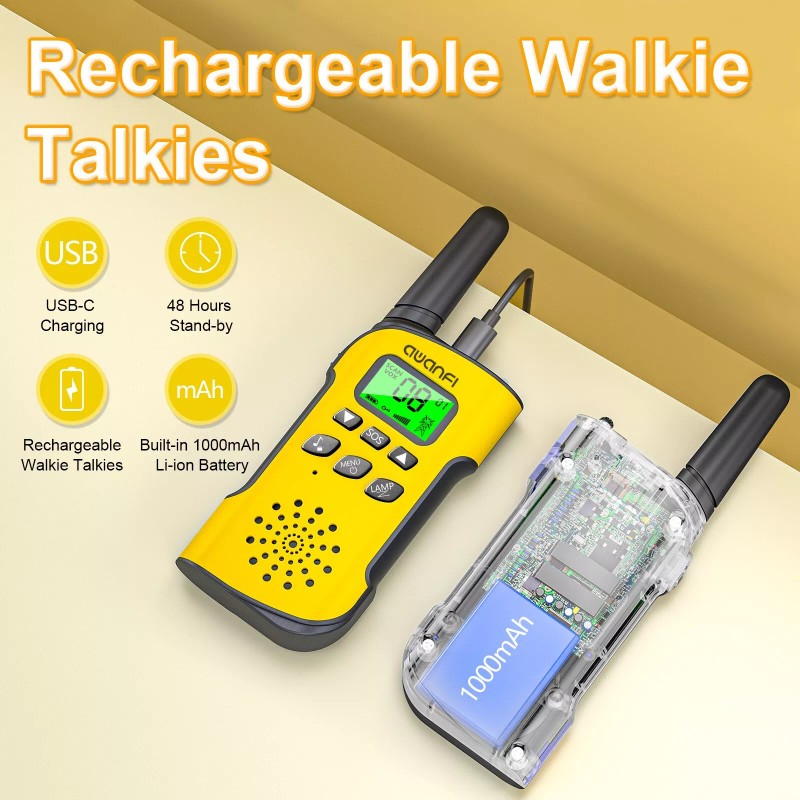 AWANFI Rechargeable Walkie Talkies for Adults Kids, Two Way Radios