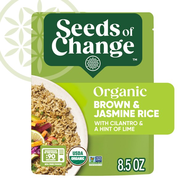 Seeds Of Change Organic Brown Jasmine Rice with Cilantro &