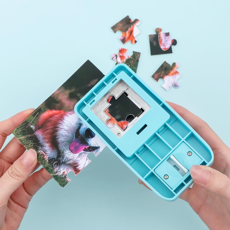 OTCRAFT Puzzle Maker Machine Cutter,Blue Jigsaw Puzzle Making Machine with