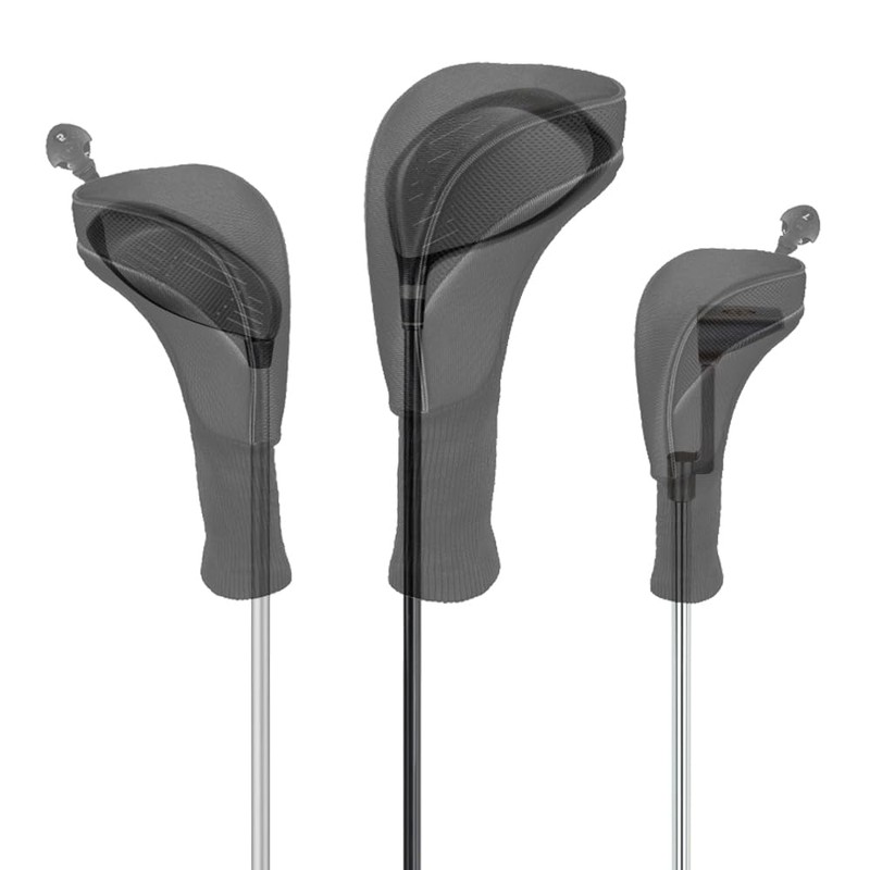 Golf Club Head Covers, Pack of 3 Golf Driver Wood