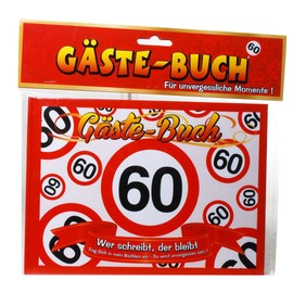 Udo Schmidt Birthday Guest Book 60 Years Traffic Sign Guest Book