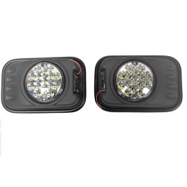 Terrafirma LAND ROVER DEFENDER UP TO 2016 DOOR WING MIRRORS WITH LED LIGHT PAIR # TF700