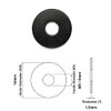 TERF® 10 Pcs Black Rubber Penny Washer M5 / 5mm