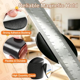 24pcs 2 Inch Round Magnets with Adhesive Backing 80 Mil Large Magnetic Dots