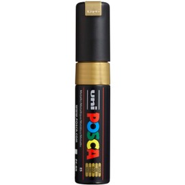 uni-ball 182681 - POSCA Marker mit breiter Keilspitze, gold