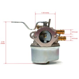 The ROP Shop | Carburetor with Gasket for Tecumseh OHH50, OHH55, OHH60, OHH65 Series Engines