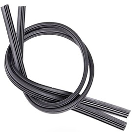 tunghey 4Pack 28 inch Natural Rubber Adjustable Size of Universal Replacement Frameless Windshield Wiper Blade Refills