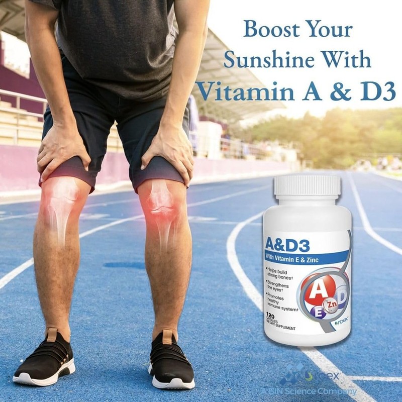 Roex Vitamin A and D Plus E Nutritional-Supplement, 120 Count