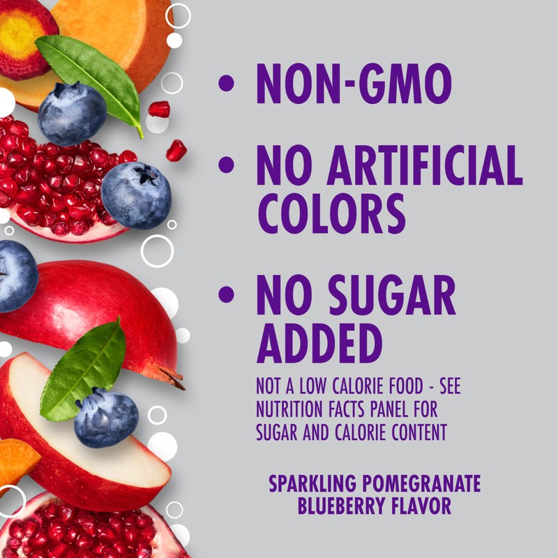 V8 +Energy Sparkling Pomegranate Blueberry Juice Energy Drink, 11.5 fl