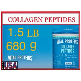 Vital Proteins Collagen, Vital Proteins Peptides, Unflavored 1.5 LB, 680g, Chocolate 2LB, 923g - Unflavored