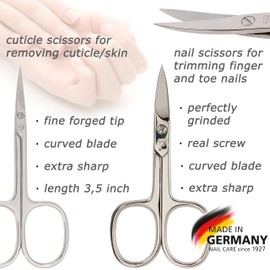 3 Swords Germany - brand quality 8 piece manicure pedicure grooming kit set in mint fashion leather case in gift box - Made by 3 Swords