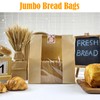 HiCivan 15.7x10.2x5.1in Extra Large Paper Bread Bags for Homemade Bread