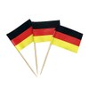 Newkita 100 Pcs Germany Toothpick Flag German Small Mini Cupcake