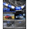 Rooftop Emergency Strobe Light Bar 102 LED Blue White Mini