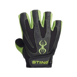 STING Atomic Weight Lifting Gloves for Bodybuilding, Powerlifting, and Crossfit – Green, S